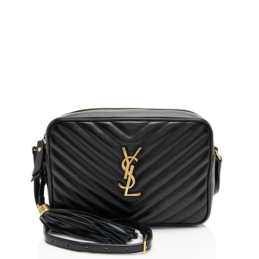 Saint Laurent Matelasse Calfskin Monogram Lou Camera Bag