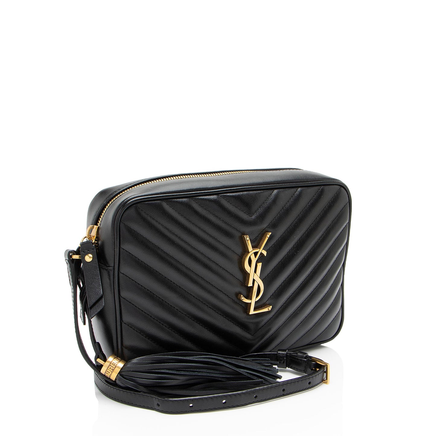 Saint Laurent Matelasse Calfskin Monogram Lou Camera Bag