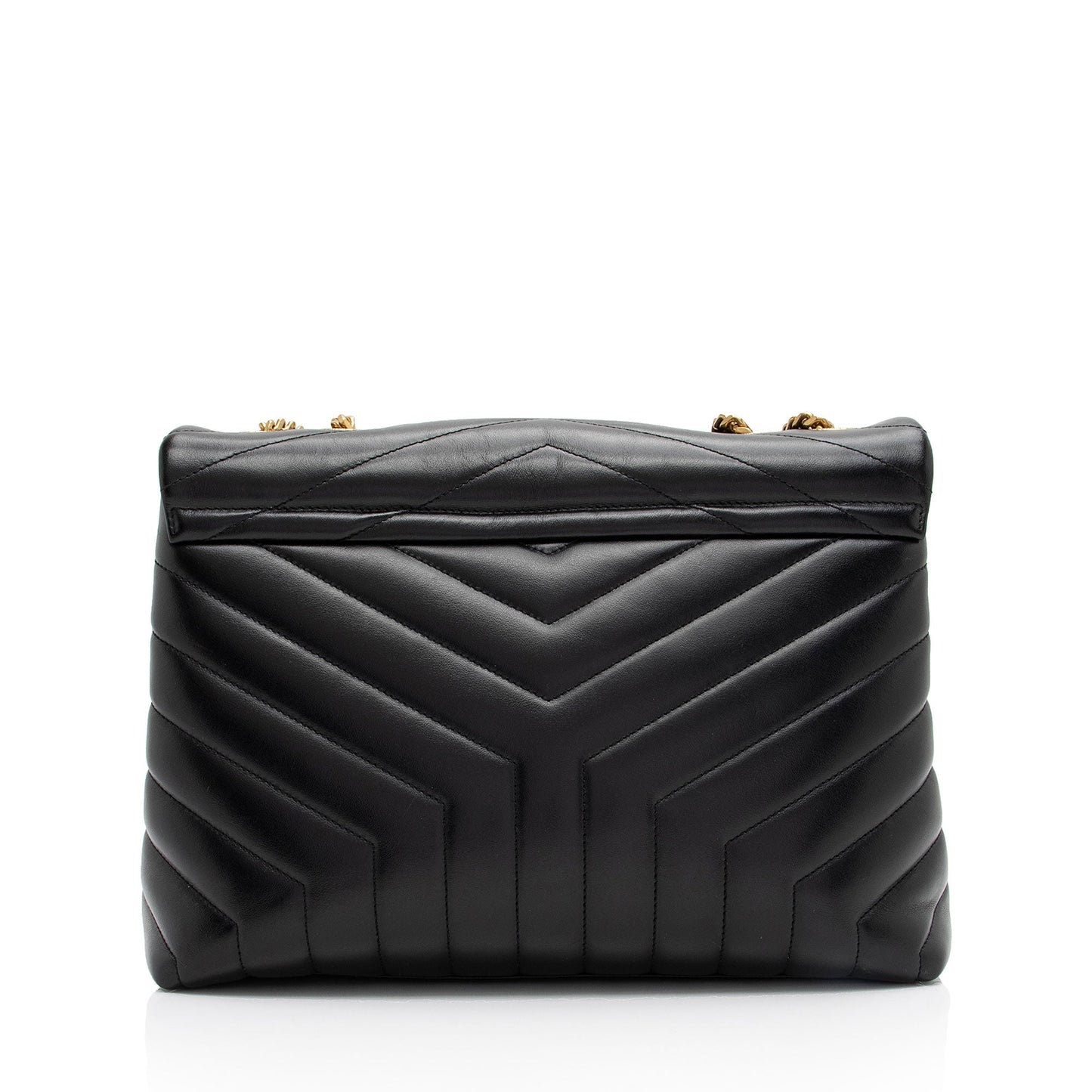 Saint Laurent Matelasse Calfskin Monogram LouLou Chain Medium Shoulder Bag (SHF-sPEp1X)