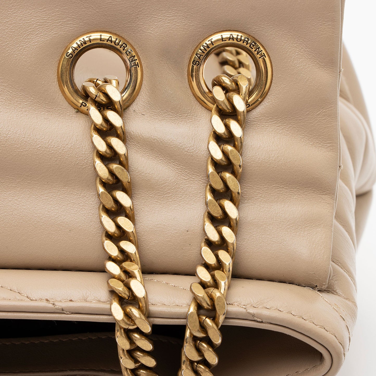 Saint Laurent Matelasse Calfskin Monogram LouLou Chain Medium Shoulder Bag (SHF-pCCeab)