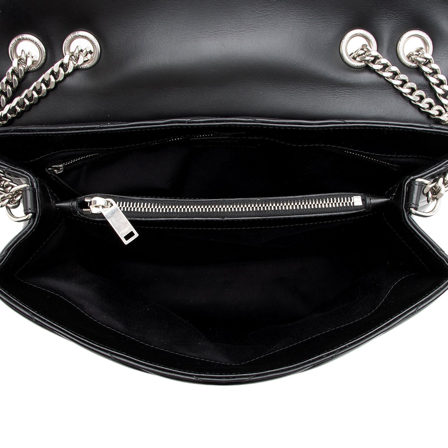 Saint Laurent Matelasse Calfskin Monogram LouLou Chain Medium Shoulder Bag (SHF-nVNU3H)