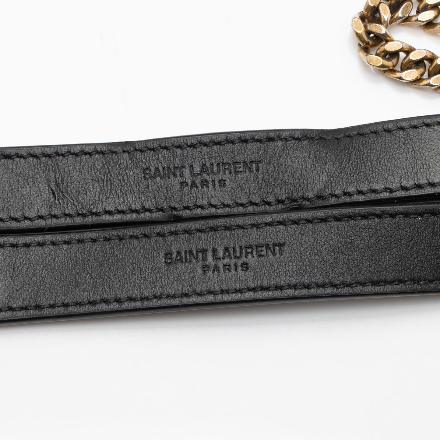 Saint Laurent Matelasse Calfskin Monogram LouLou Chain Small Crossbody Bag (SHF-s725vF)