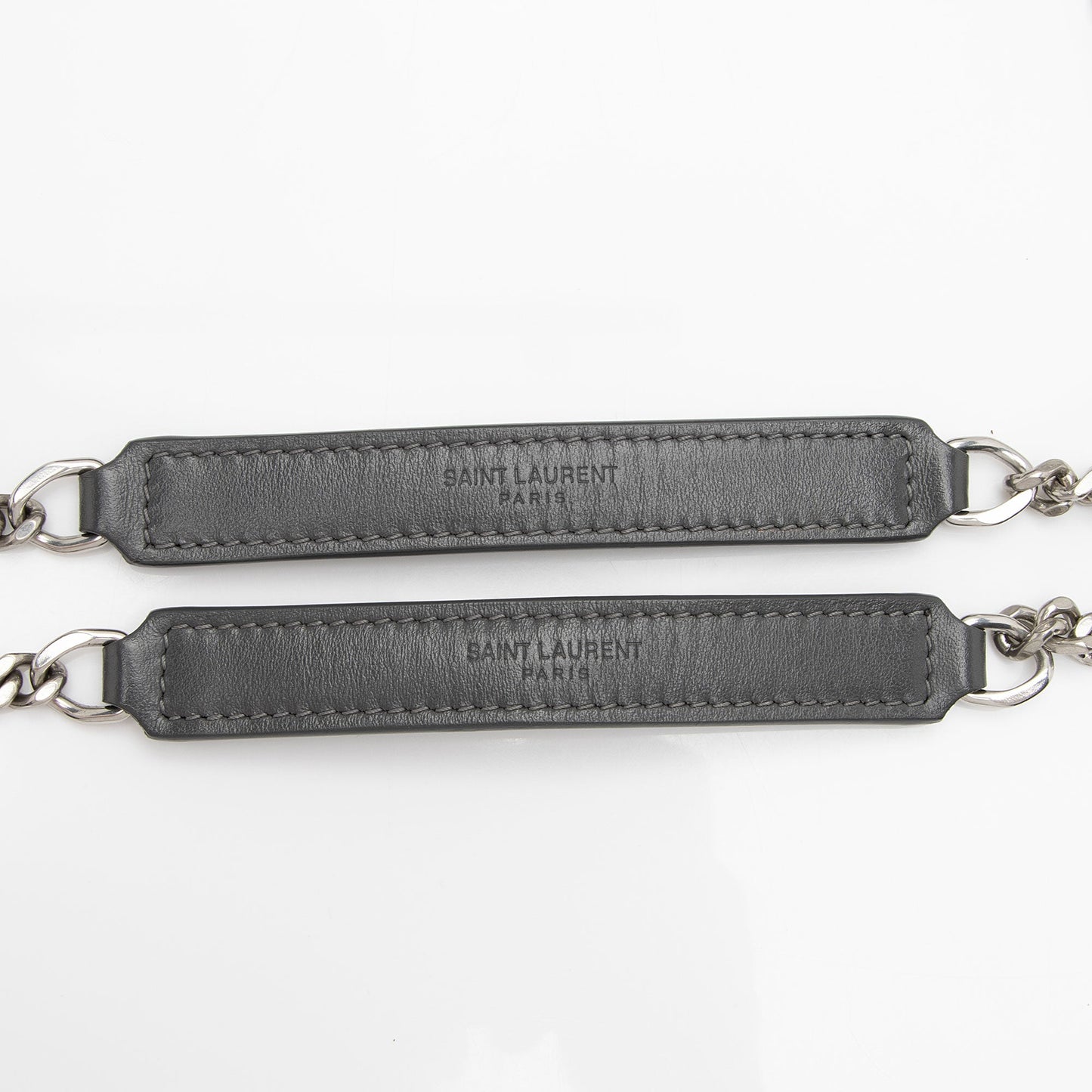 Saint Laurent Matelasse Calfskin Monogram LouLou Chain Small Crossbody (SHF-B5OsZv)