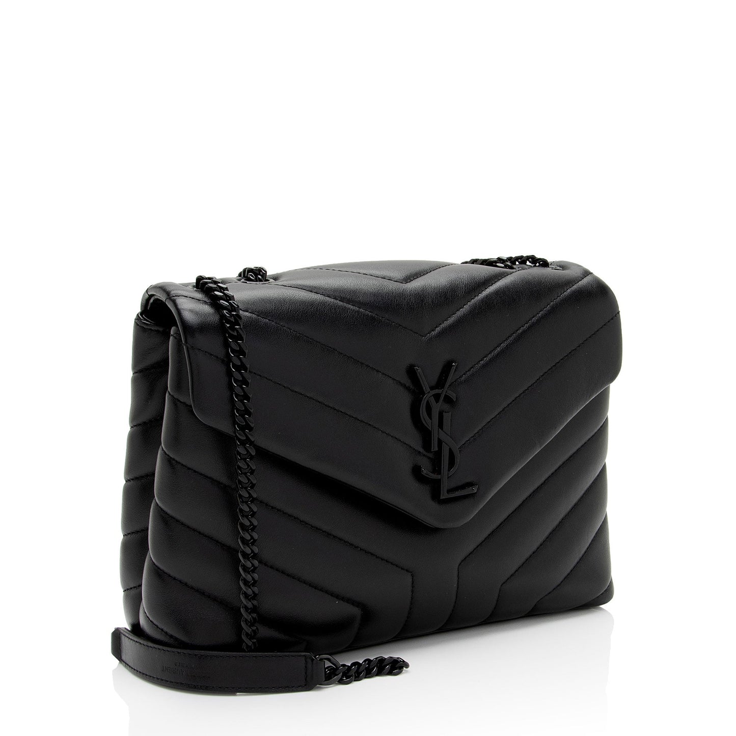 Saint Laurent Matelasse Calfskin Monogram LouLou Chain Small Crossbody (SHF-acKu6w)
