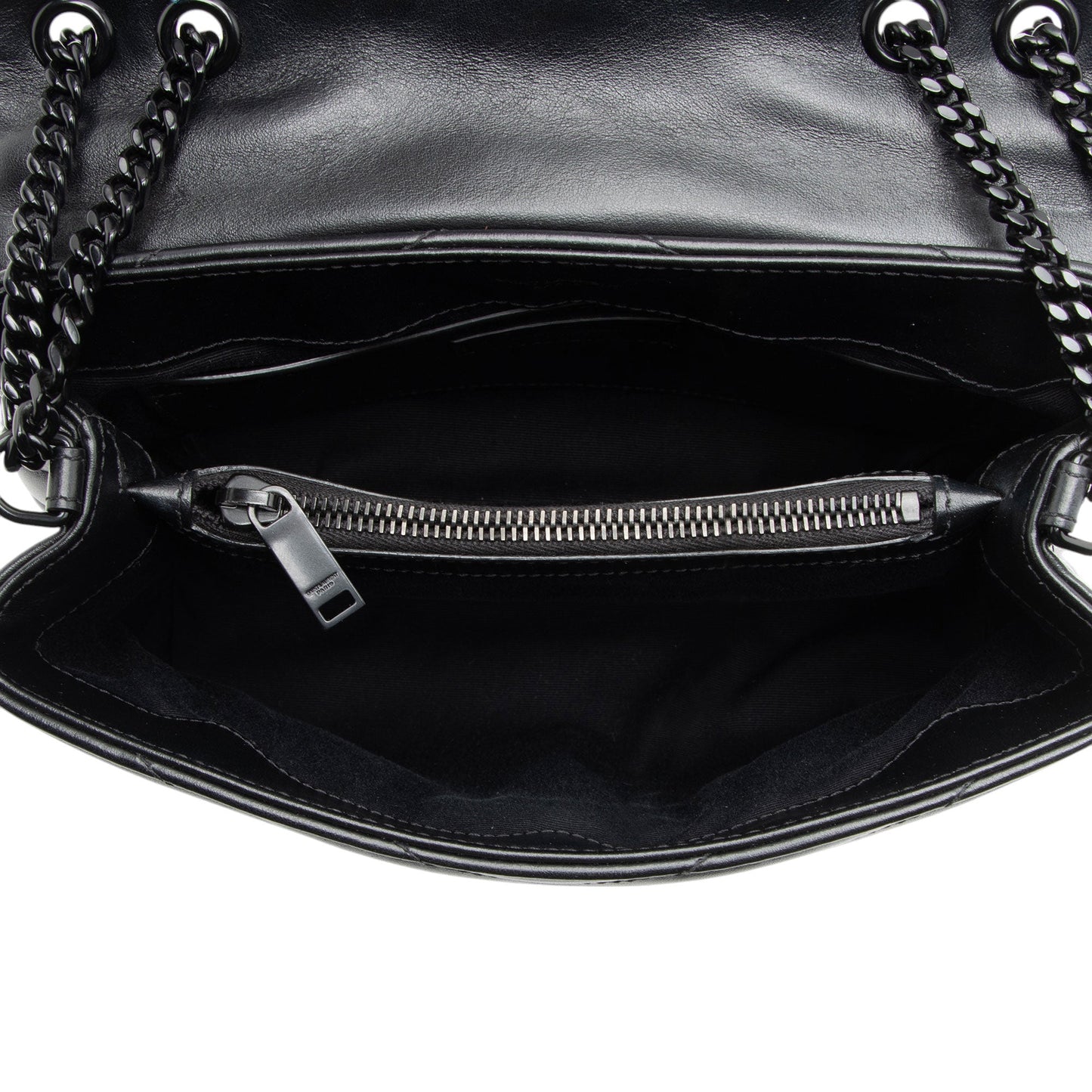 Saint Laurent Matelasse Calfskin Monogram LouLou Chain Small Crossbody (SHF-Q3tPOo)