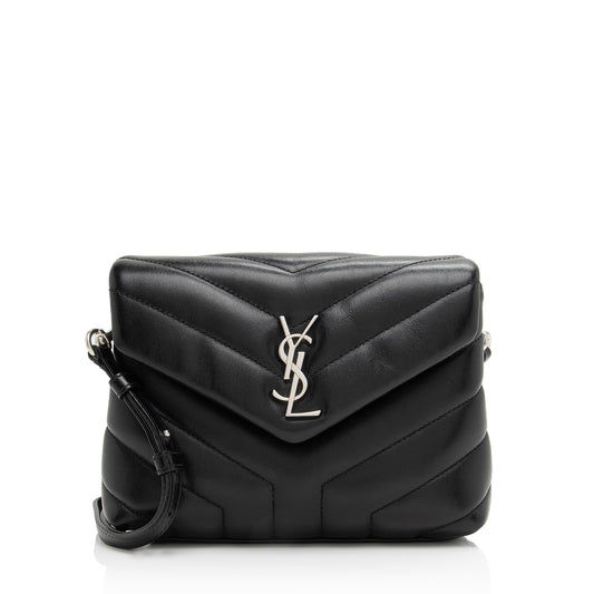 Saint Laurent Matelasse Calfskin Monogram LouLou Toy Crossbody Bag (SHF-3Lqn8O)