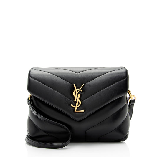 Saint Laurent Matelasse Calfskin Monogram LouLou Toy Crossbody Bag (SHF-8TLGZ0)