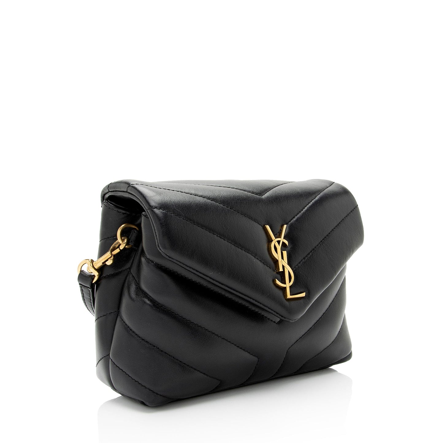 Saint Laurent Matelasse Calfskin Monogram LouLou Toy Crossbody Bag (SHF-8TLGZ0)