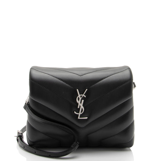 Saint Laurent Matelasse Calfskin Monogram LouLou Toy Crossbody Bag (SHF-6p3TFw)
