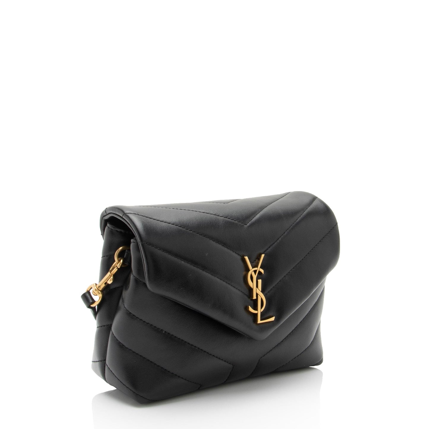 Saint Laurent Matelasse Calfskin Monogram LouLou Toy Crossbody Bag (SHF-4hU5Ge)
