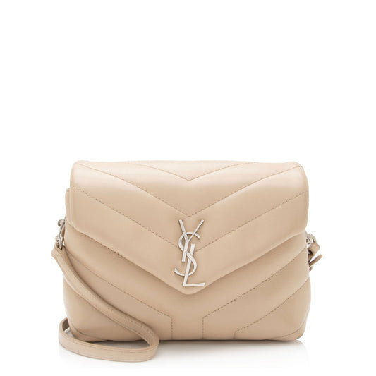 Saint Laurent Matelasse Calfskin Monogram LouLou Toy Crossbody (SHF-arg7wt)