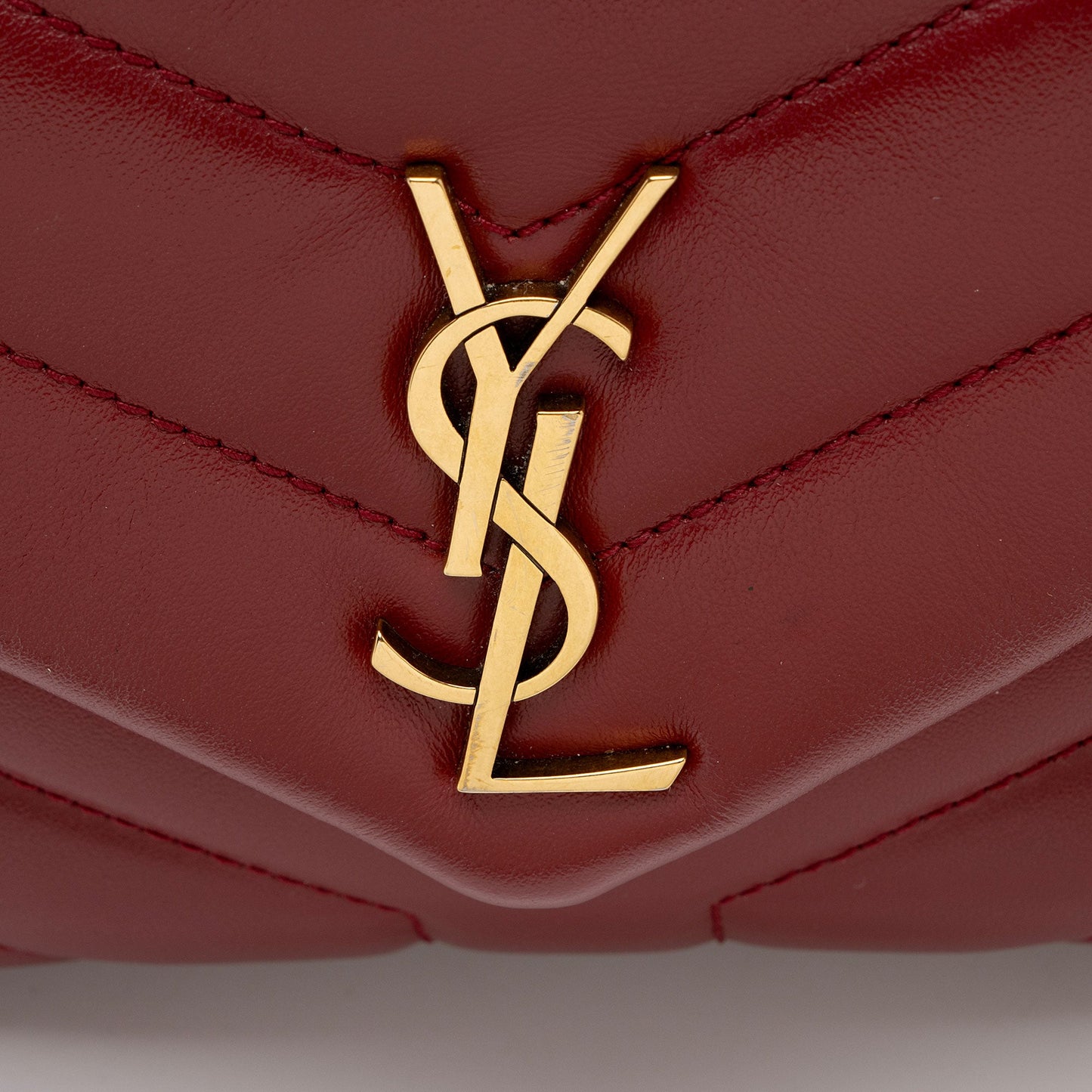 Saint Laurent Matelasse Calfskin Monogram LouLou Toy Crossbody (SHF-PXzdWg)