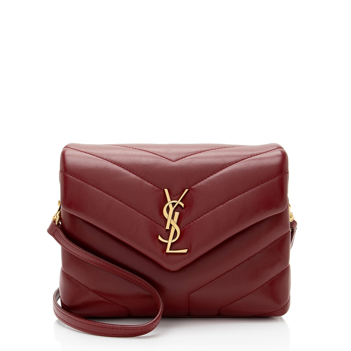 Saint Laurent Matelasse Calfskin Monogram LouLou Toy Crossbody (SHF-PXzdWg)