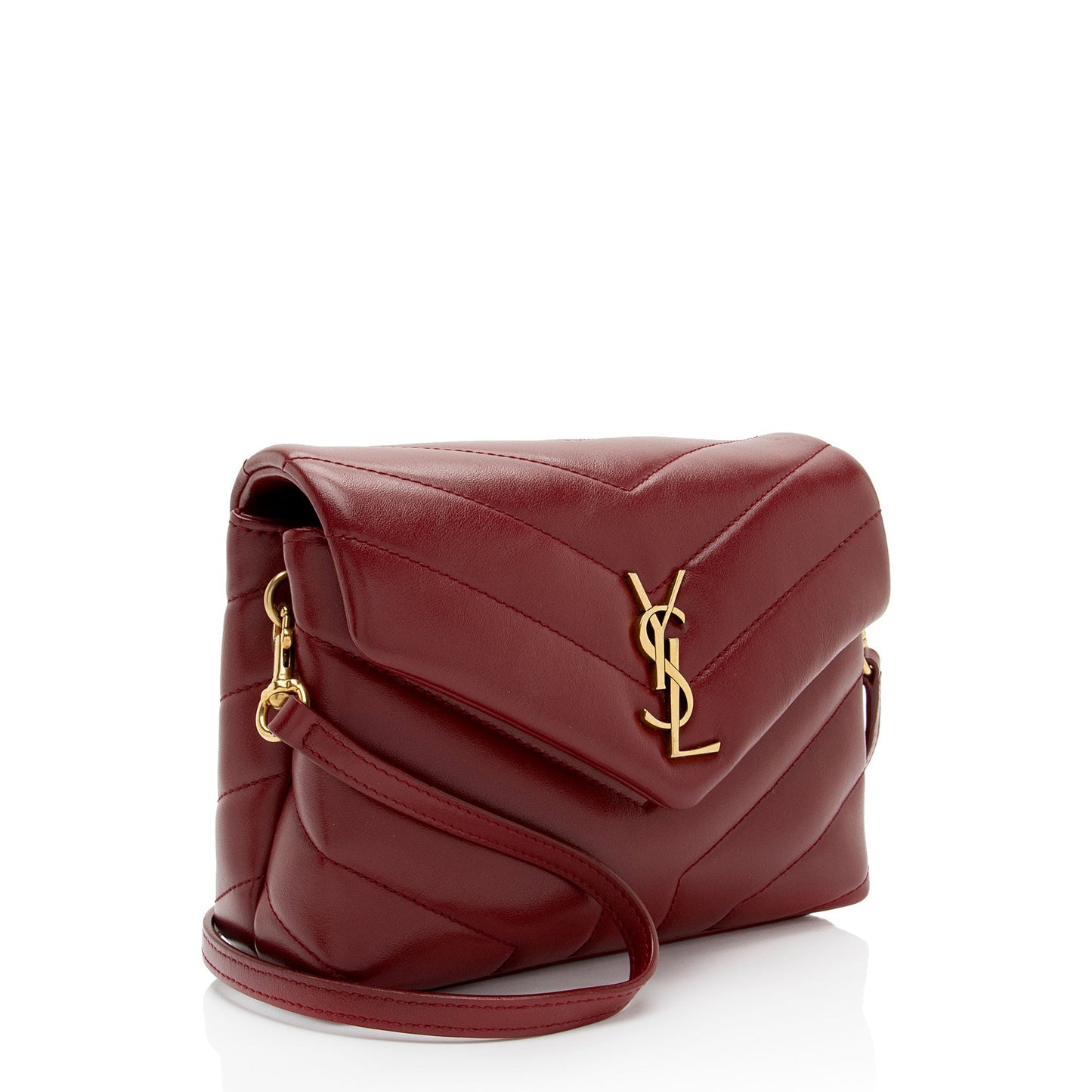 Saint Laurent Matelasse Calfskin Monogram LouLou Toy Crossbody (SHF-PXzdWg)