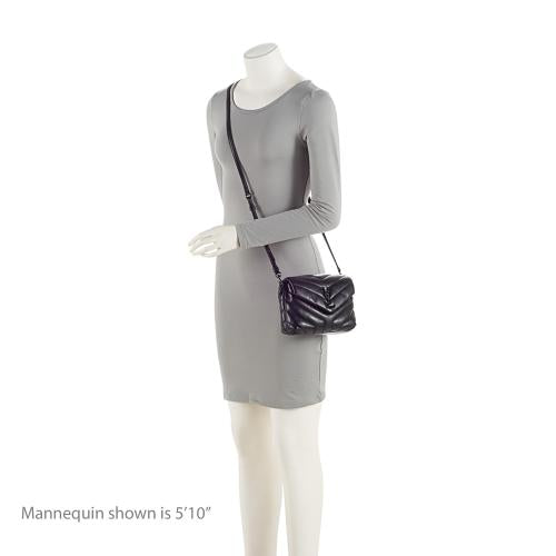Saint Laurent Matelasse Calfskin Monogram LouLou Toy Crossbody (SHF-oHahXx)