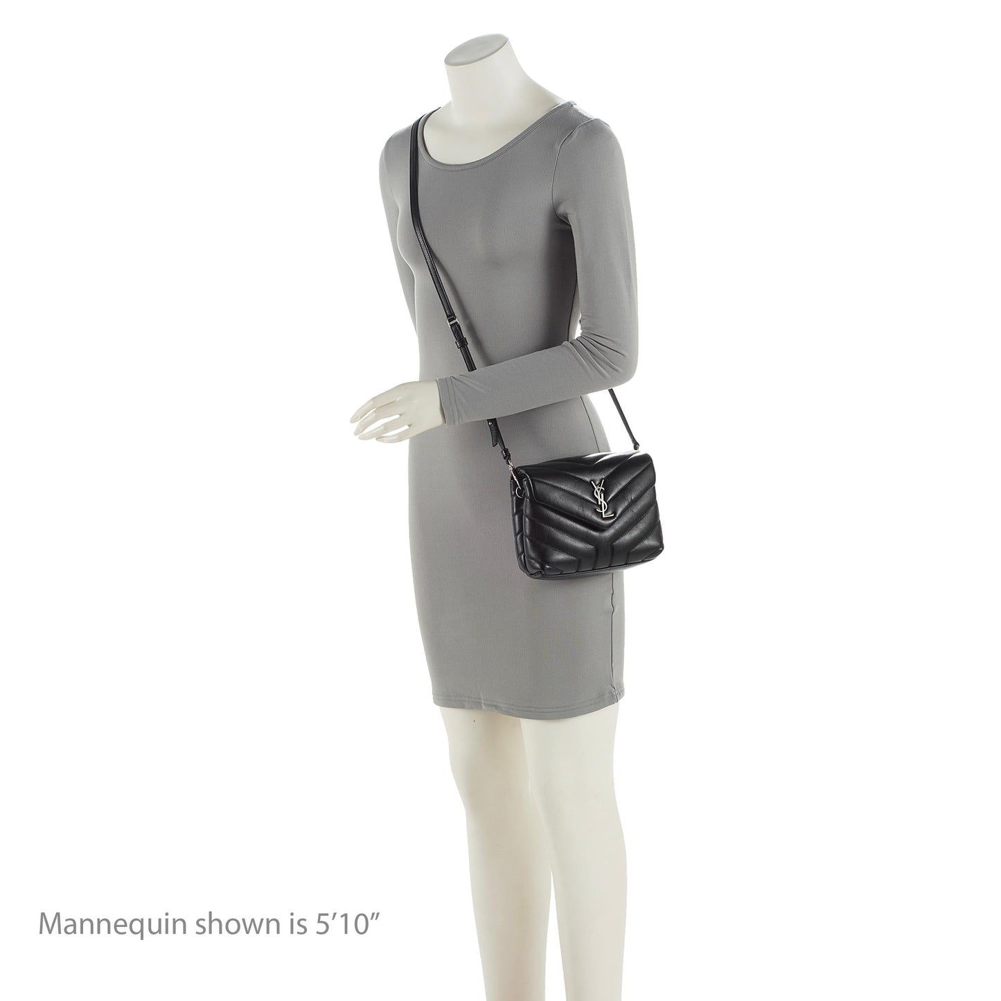 Saint Laurent Matelasse Calfskin Monogram LouLou Toy Crossbody (SHF-rRbE8j)