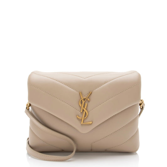 Saint Laurent Matelasse Calfskin Monogram LouLou Toy Crossbody