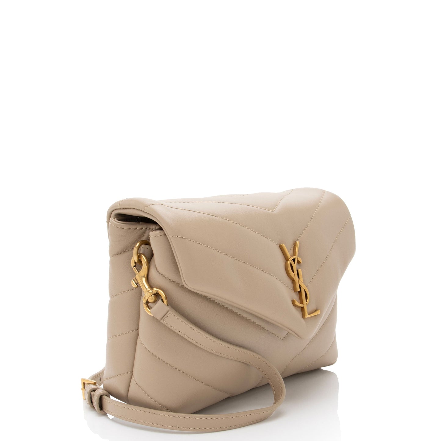 Saint Laurent Matelasse Calfskin Monogram LouLou Toy Crossbody