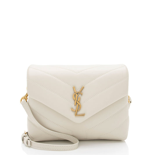 Saint Laurent Matelasse Calfskin Monogram LouLou Toy Crossbody