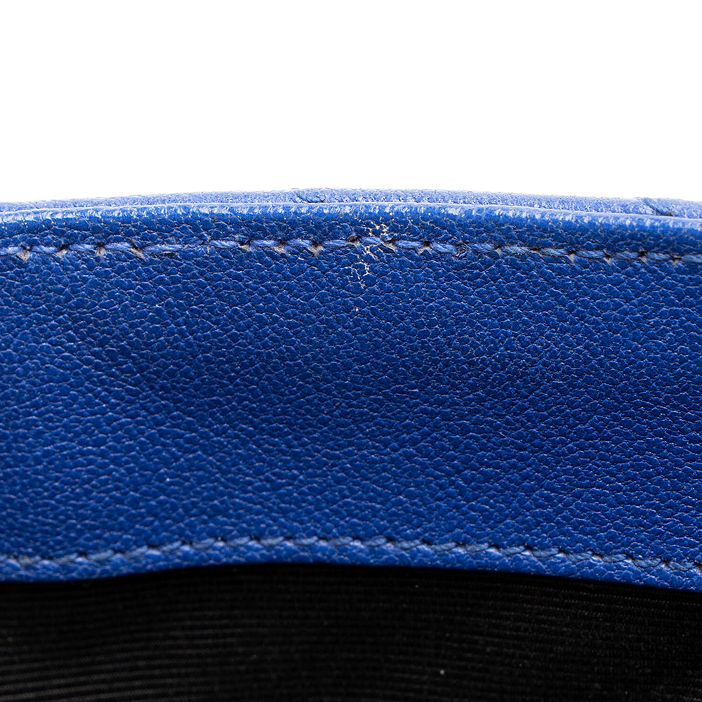 Saint Laurent Matelasse Calfskin Monogram College Medium Shoulder Bag (SHF-19462)