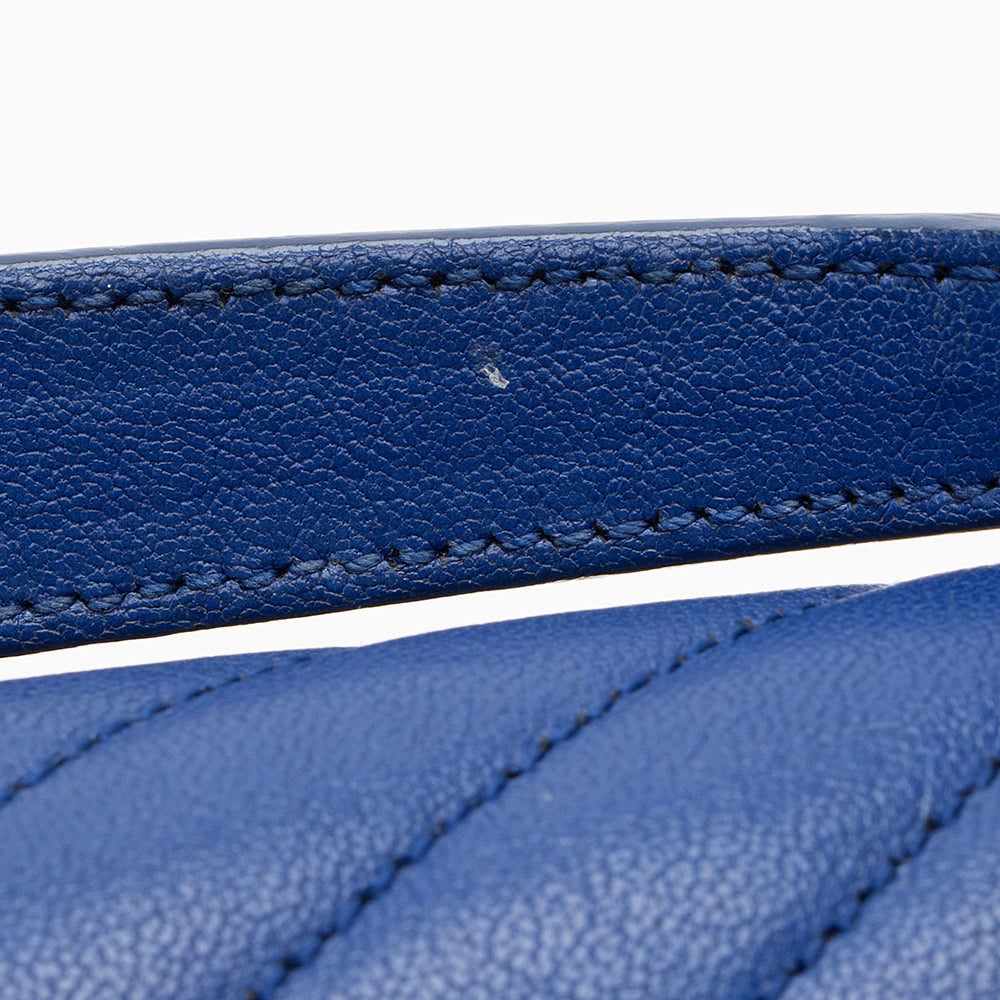Saint Laurent Matelasse Calfskin Monogram College Medium Shoulder Bag (SHF-19462)