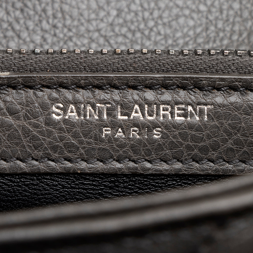 Saint Laurent Matelasse Calfskin Monogram Medium College Top Handle Bag (SHF-20220)