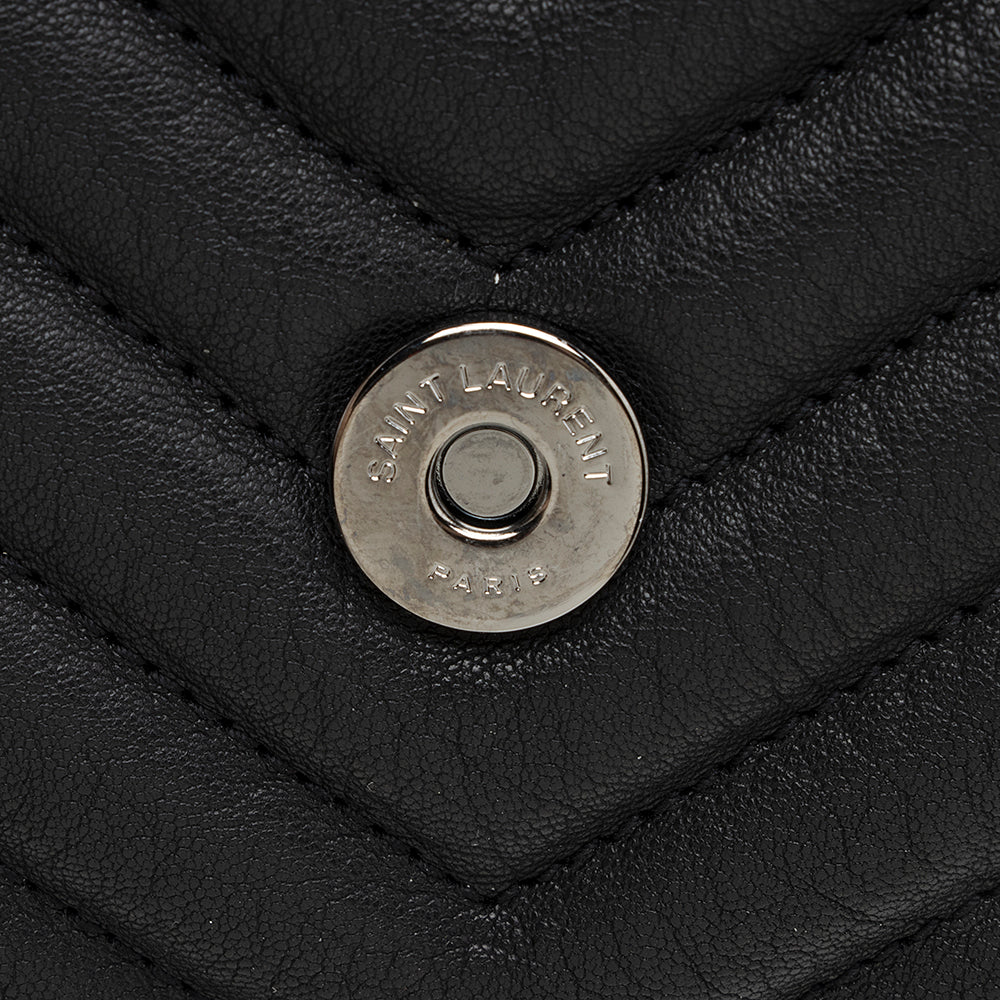 Saint Laurent Matelasse Calfskin Monogram Medium College Top Handle Bag (SHF-20778)