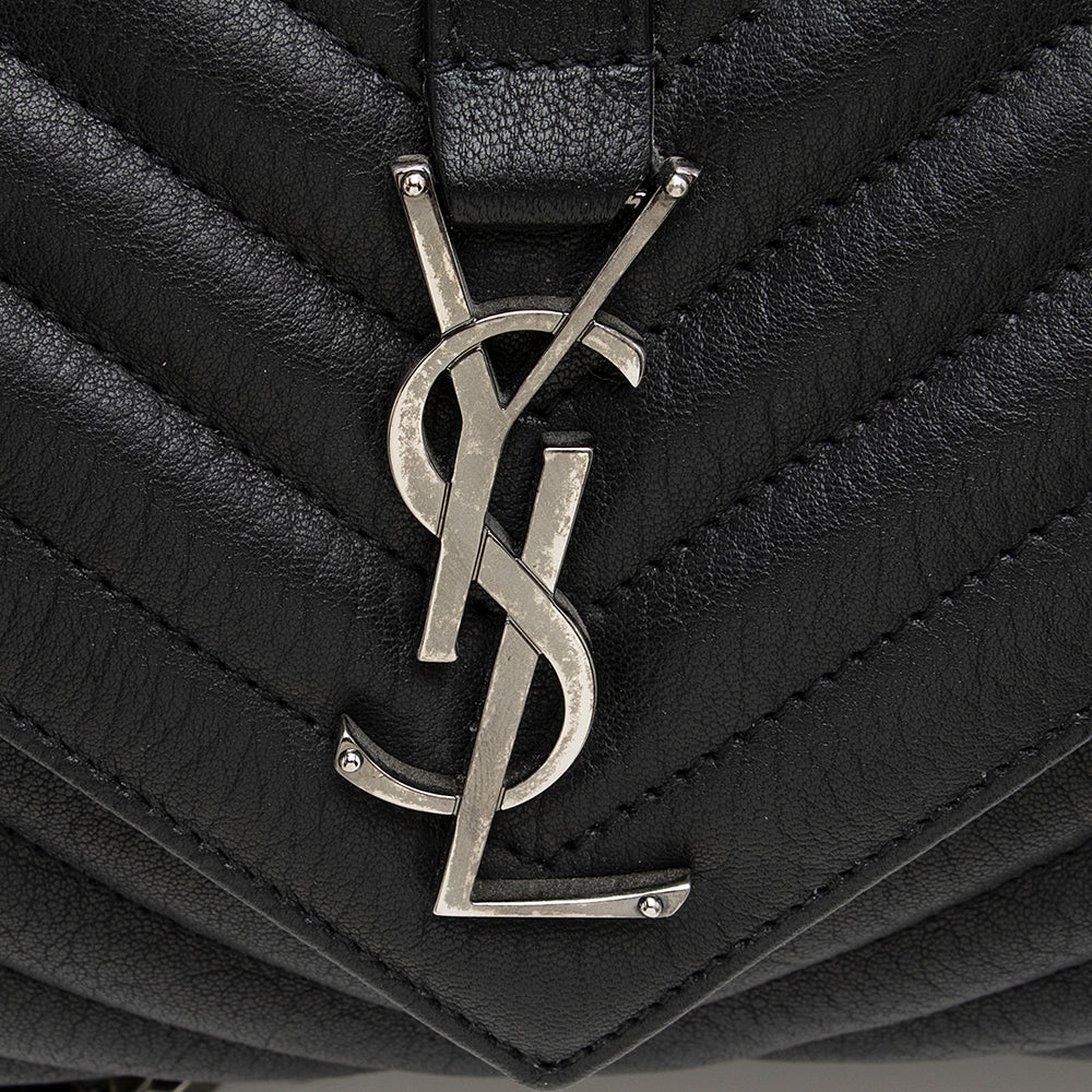 Saint Laurent Matelasse Calfskin Monogram Medium College Top Handle Bag (SHF-20778)