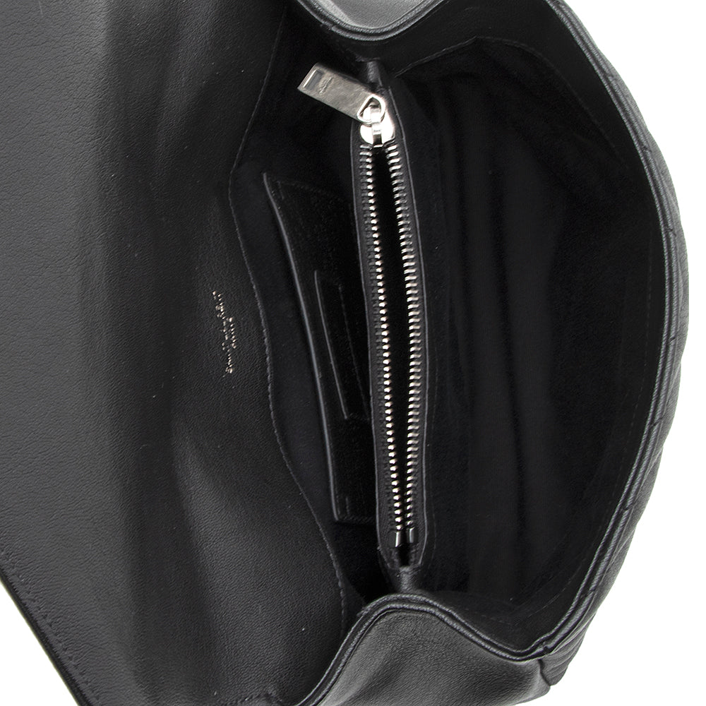 Saint Laurent Matelasse Calfskin Monogram Medium College Top Handle Bag (SHF-20778)