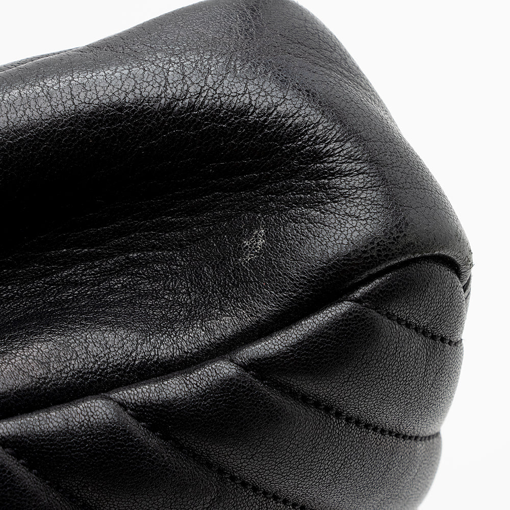 Saint Laurent Matelasse Calfskin Monogram Medium College Top Handle Bag (SHF-21595)