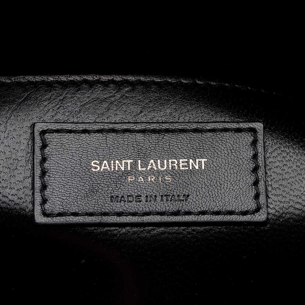 Saint Laurent Matelasse Calfskin Monogram Medium College Top Handle Bag (SHF-21595)