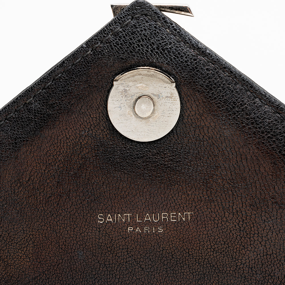Saint Laurent Matelasse Calfskin Monogram Medium College Top Handle Bag (SHF-21595)