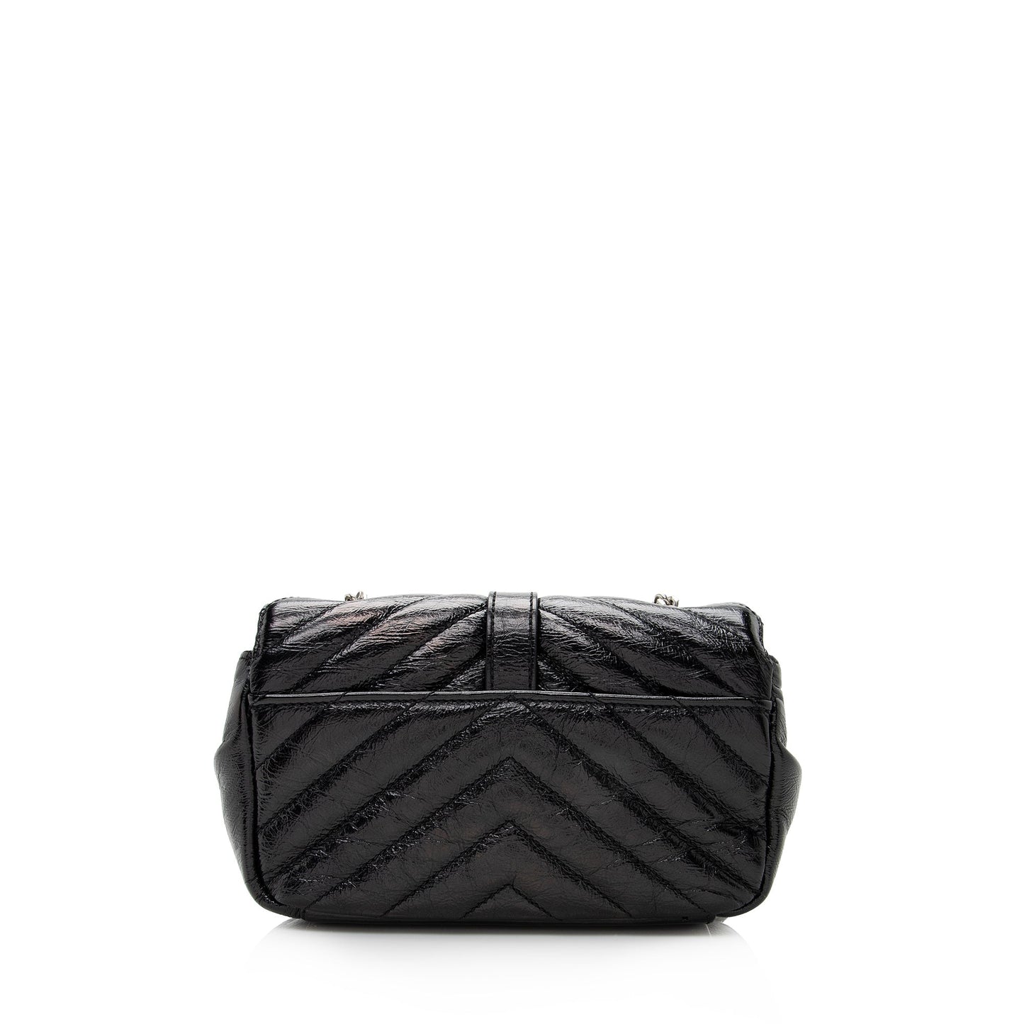 Saint Laurent Matelasse Calfskin Monogram Punk Chain Baby Crossbody Bag (SHF-22834)