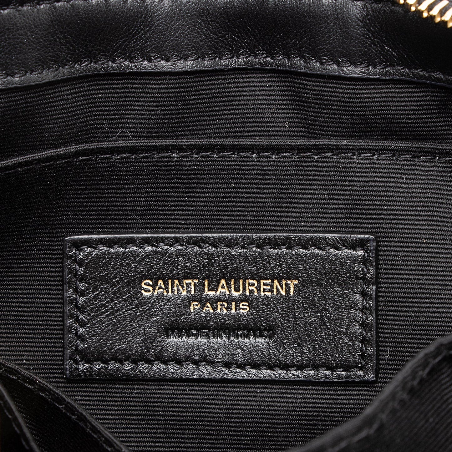 Saint Laurent Matelasse Calfskin Monogram Small Wristlet (SHF-23746)