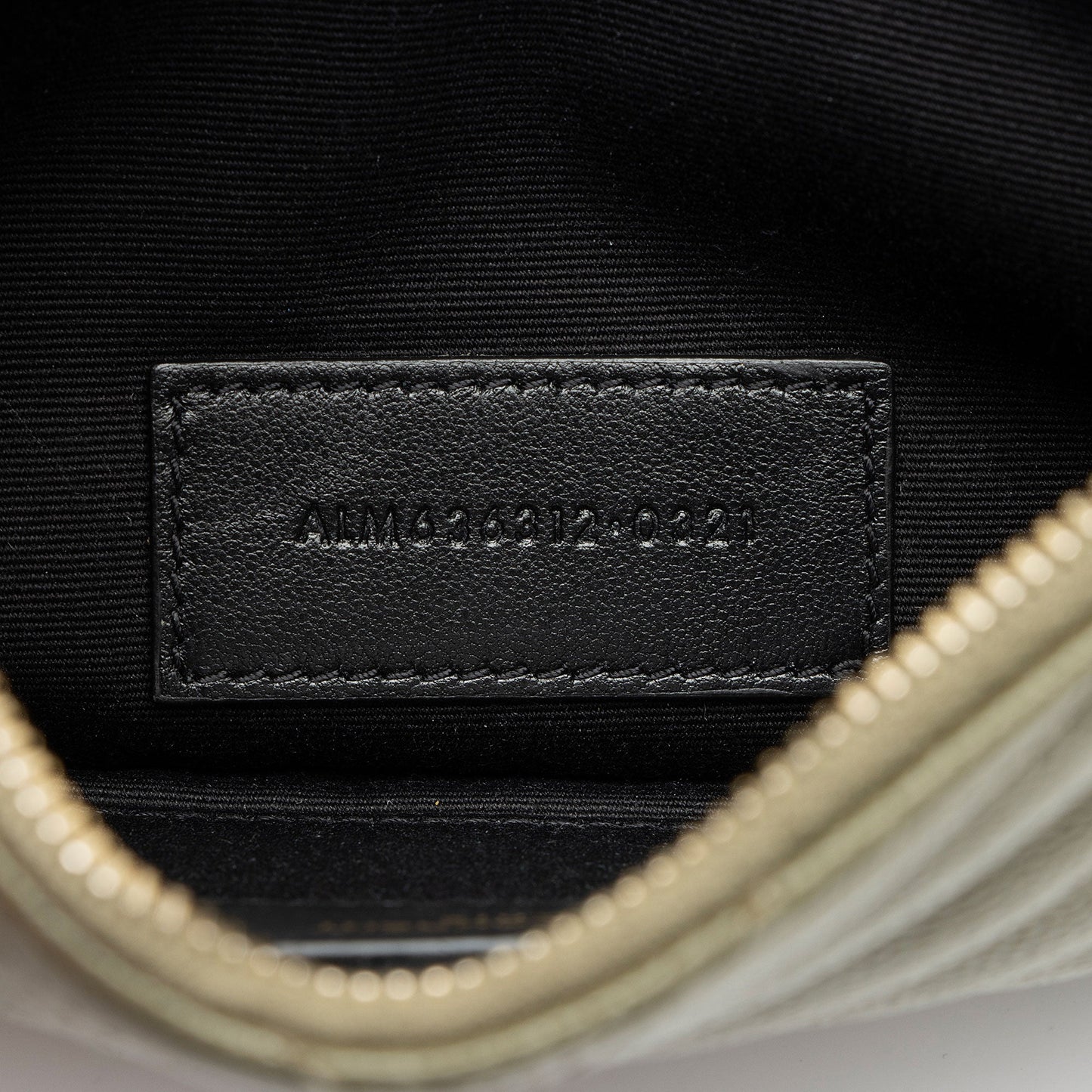 Saint Laurent Matelasse Grain de Poudre Monogram Bill Pouch