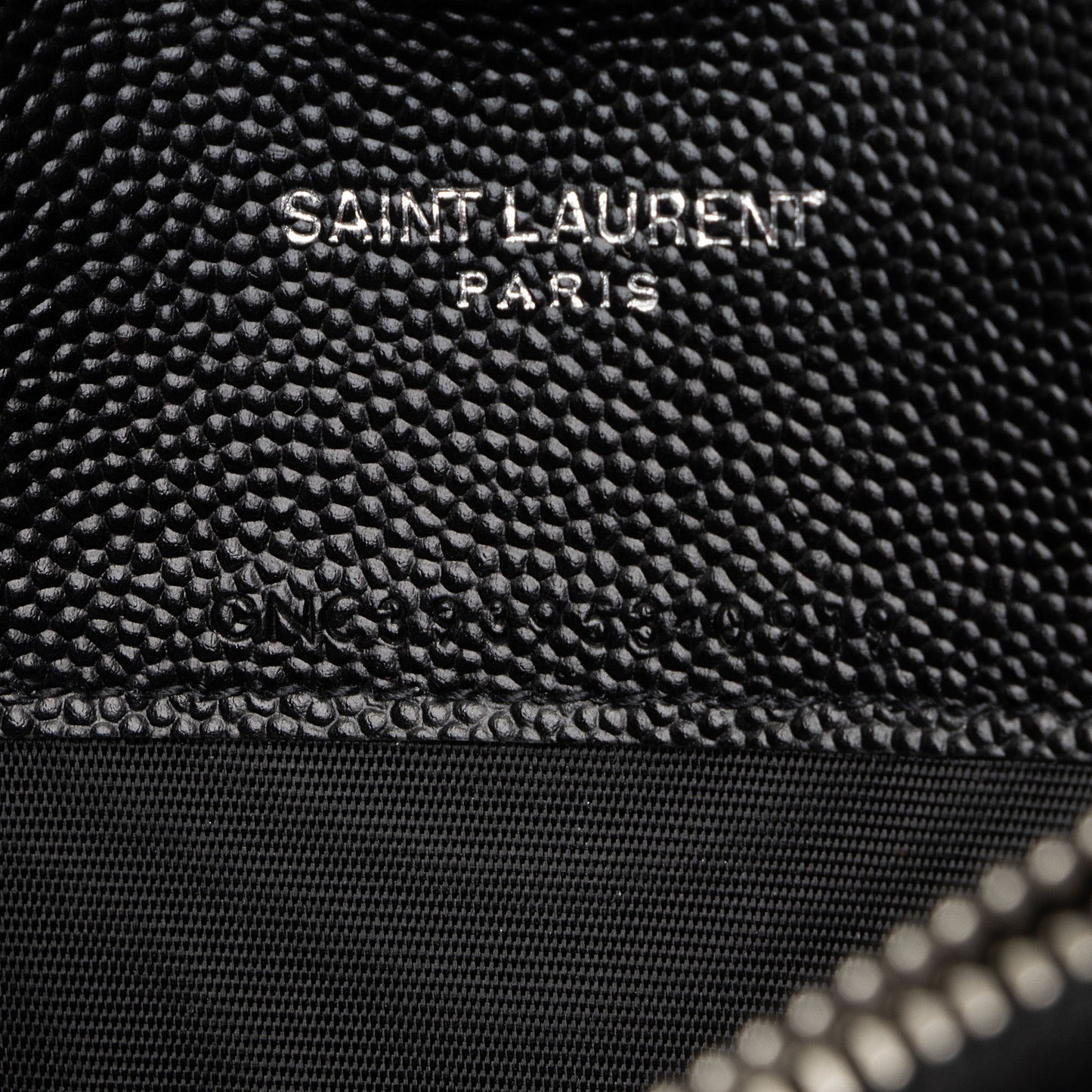 Saint Laurent Matelasse Grain de Poudre Monogram Envelope Chain Wallet