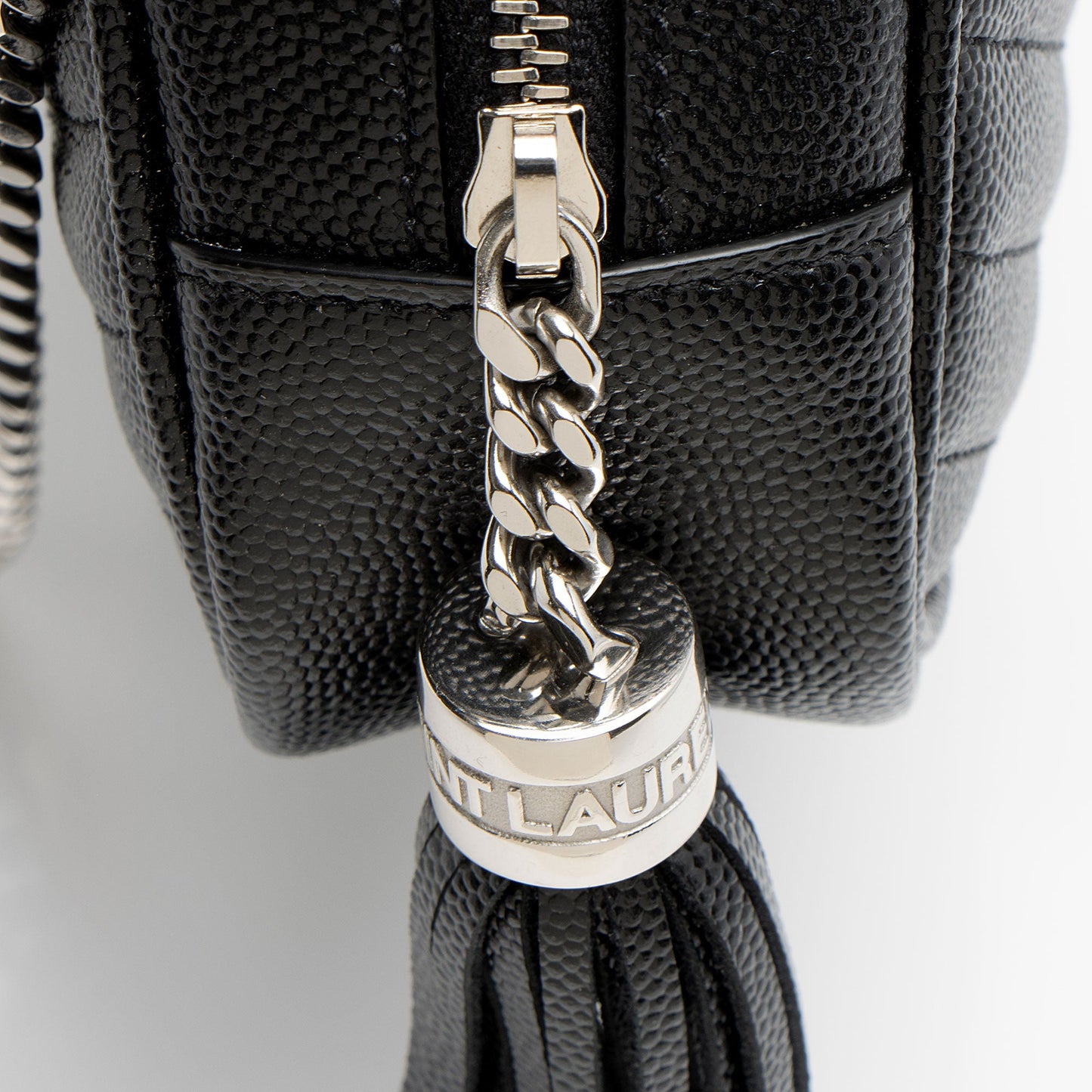 Saint Laurent Matelasse Grain de Poudre Monogram Lou Mini Camera Bag