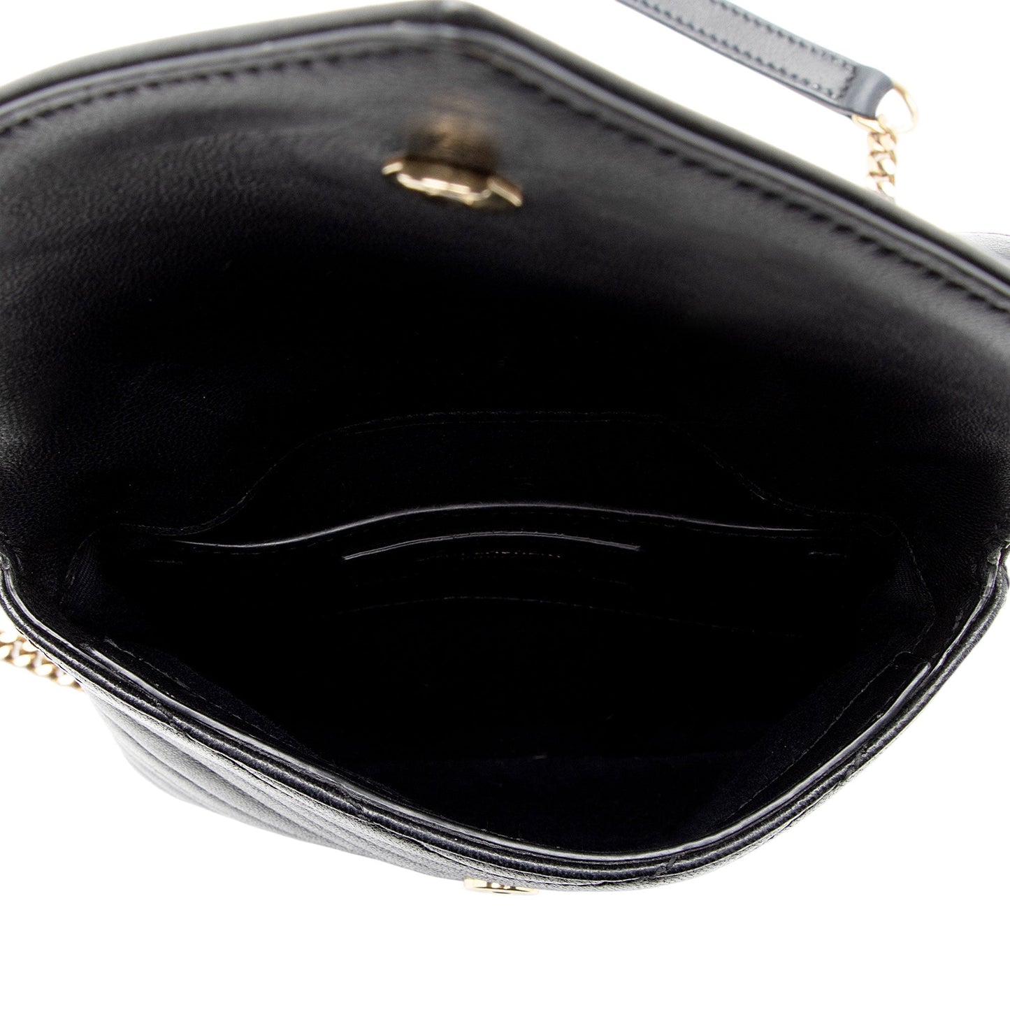 Saint Laurent Matelasse Lambskin Monogram Small Double Flap Bag