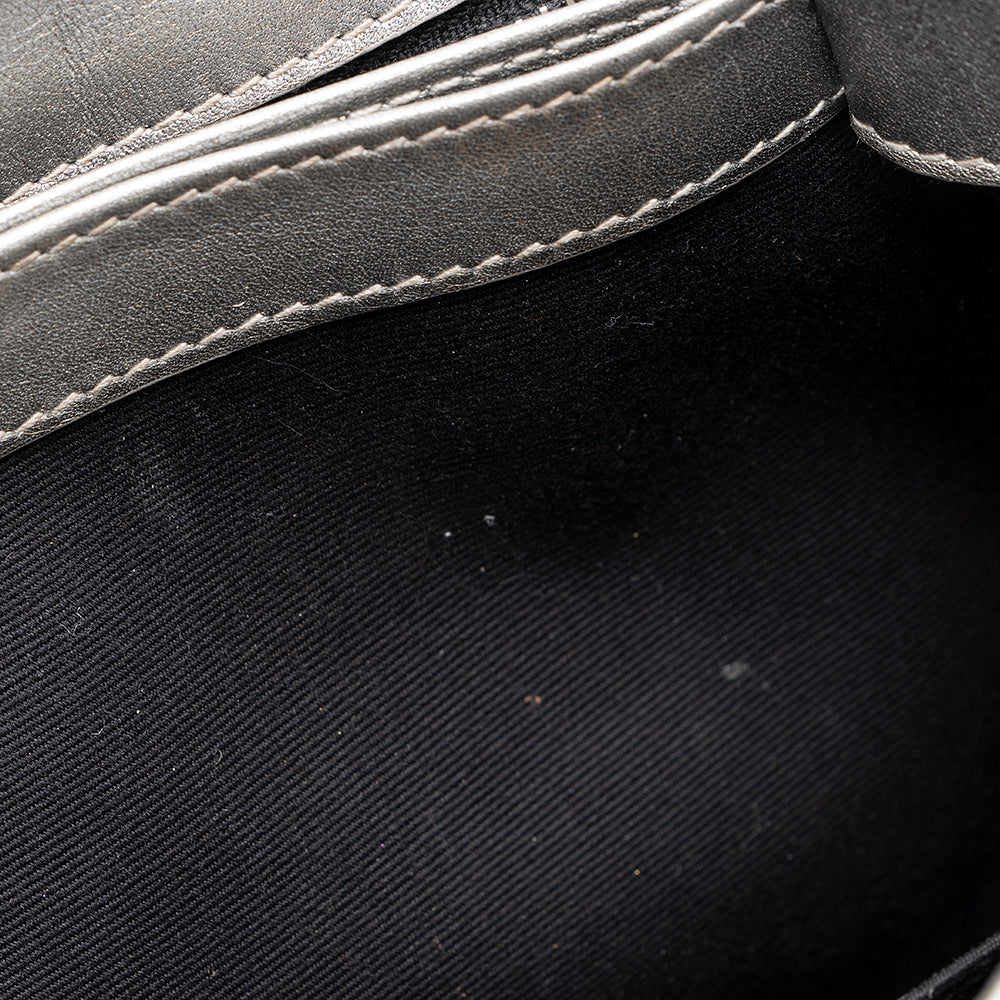 Saint Laurent Metallic Matelasse Calfskin LouLou Toy Crossbody Bag (SHF-21046)
