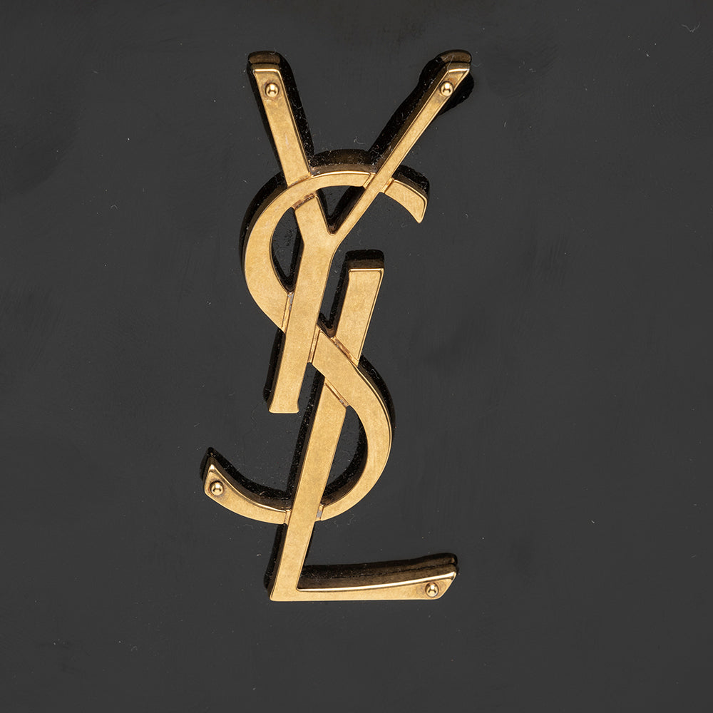 Saint Laurent Patent Calfskin Monogram Kate Wallet on Chain Bag (SHF-18096)