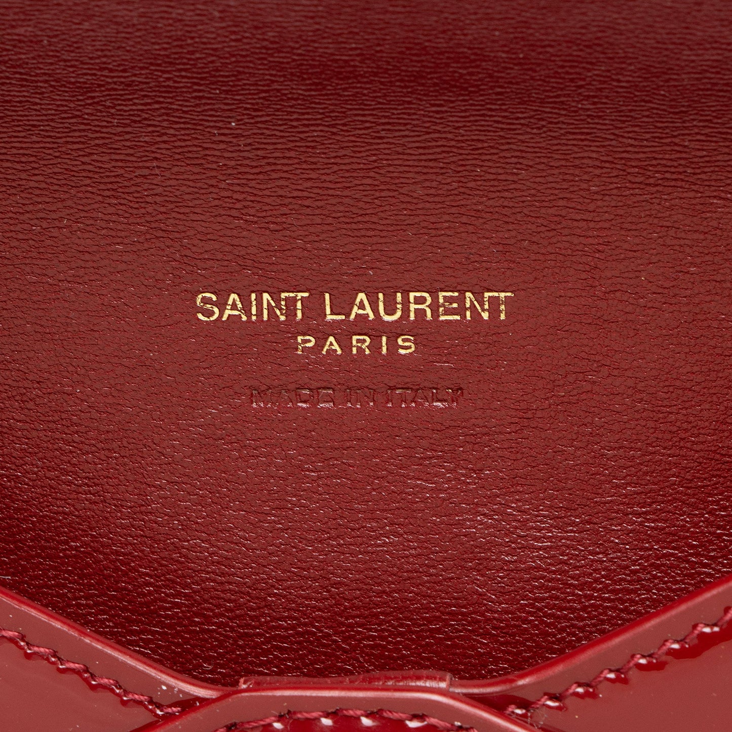Saint Laurent Patent Leather Envelope Pouch