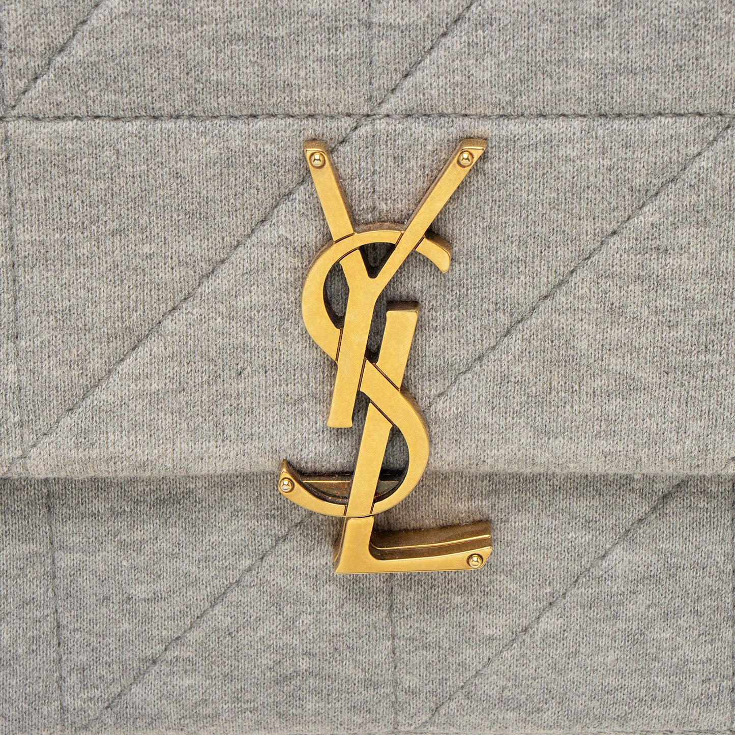 Saint Laurent Quilted Jersey Monogram Jamie Medium Shoulder Bag