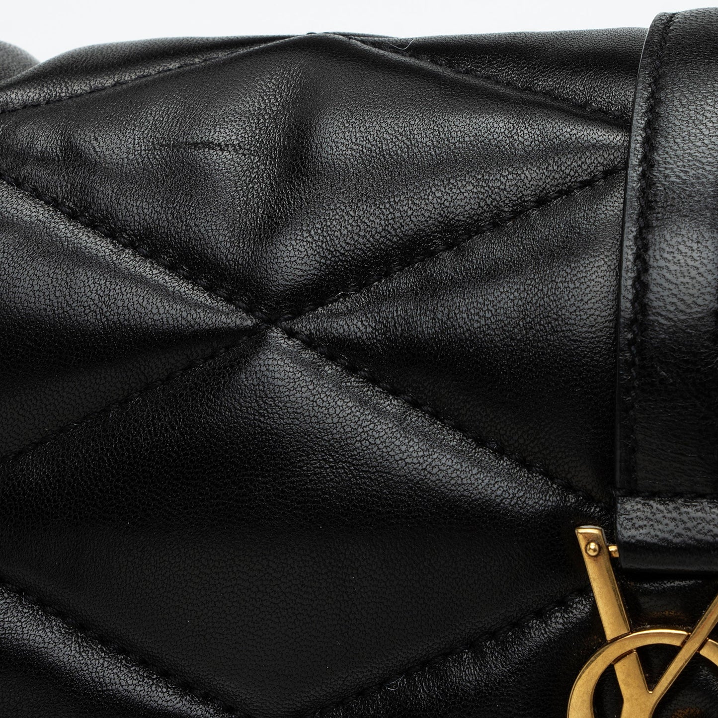 Saint Laurent Quilted Lambskin Monogram Le 57 Hobo