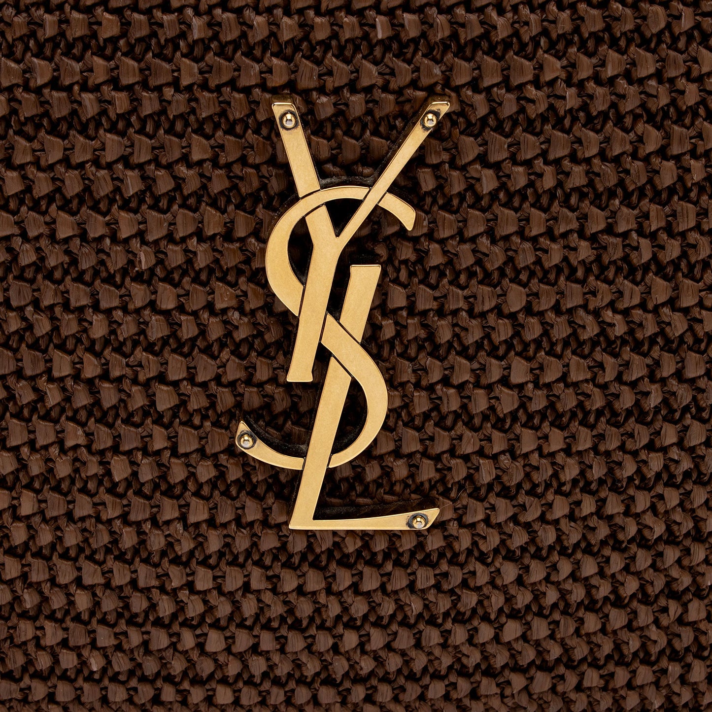 Saint Laurent Raffia Calfskin Monogram Lou Camera Bag (SHF-PUUOKP)