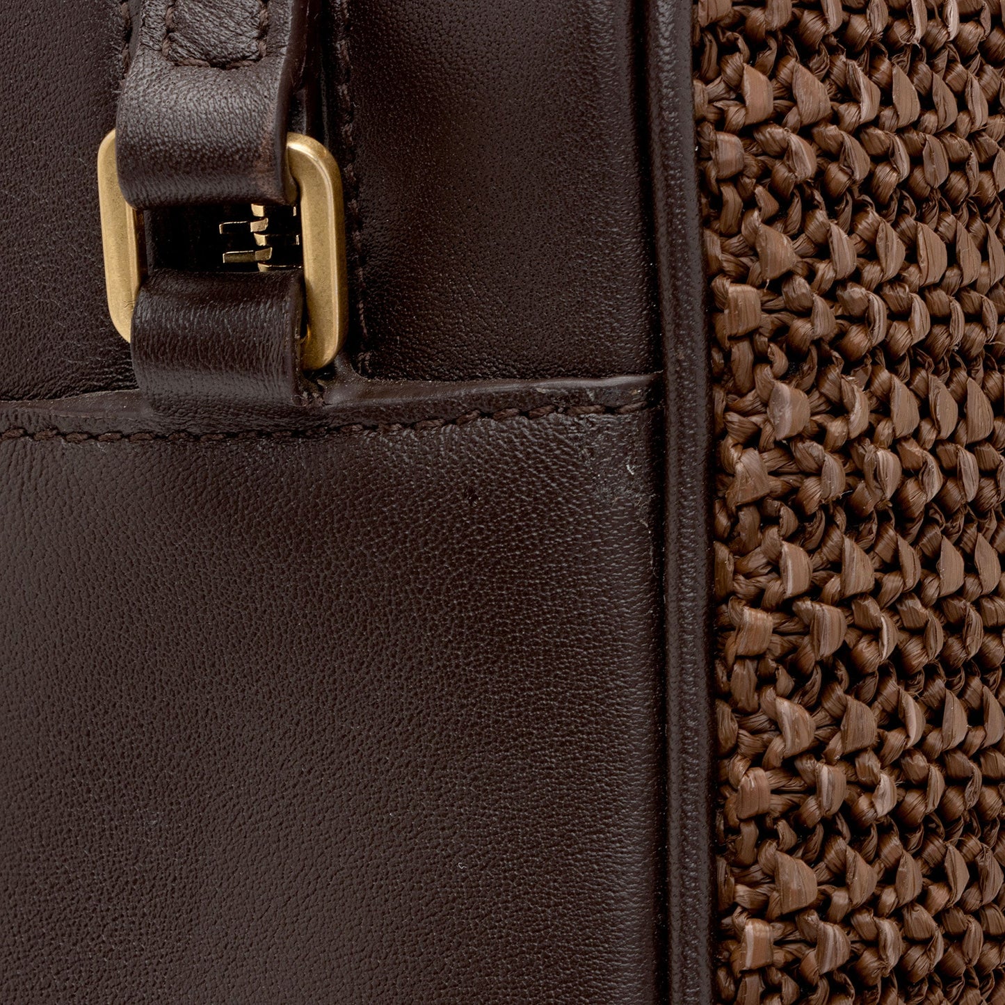 Saint Laurent Raffia Calfskin Monogram Lou Camera Bag (SHF-PUUOKP)