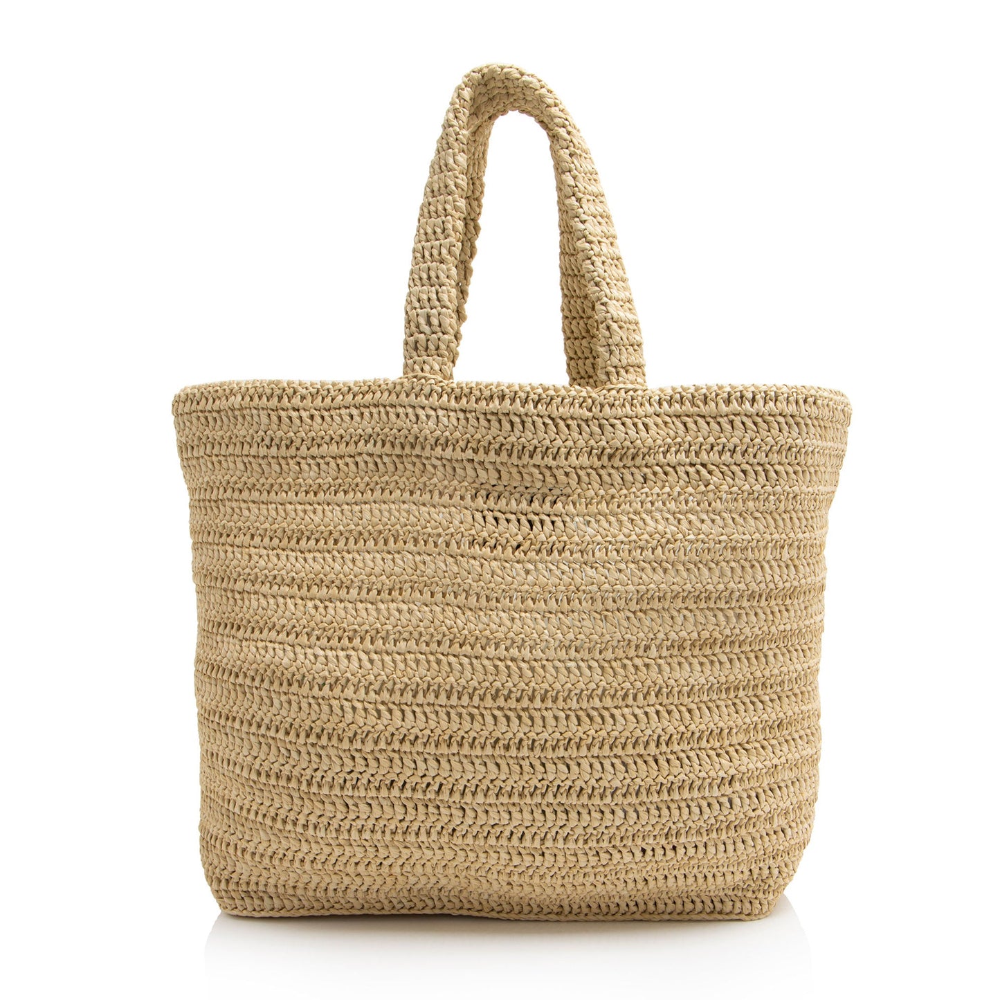 Saint Laurent Raffia Crochet Rive Gauche Tote