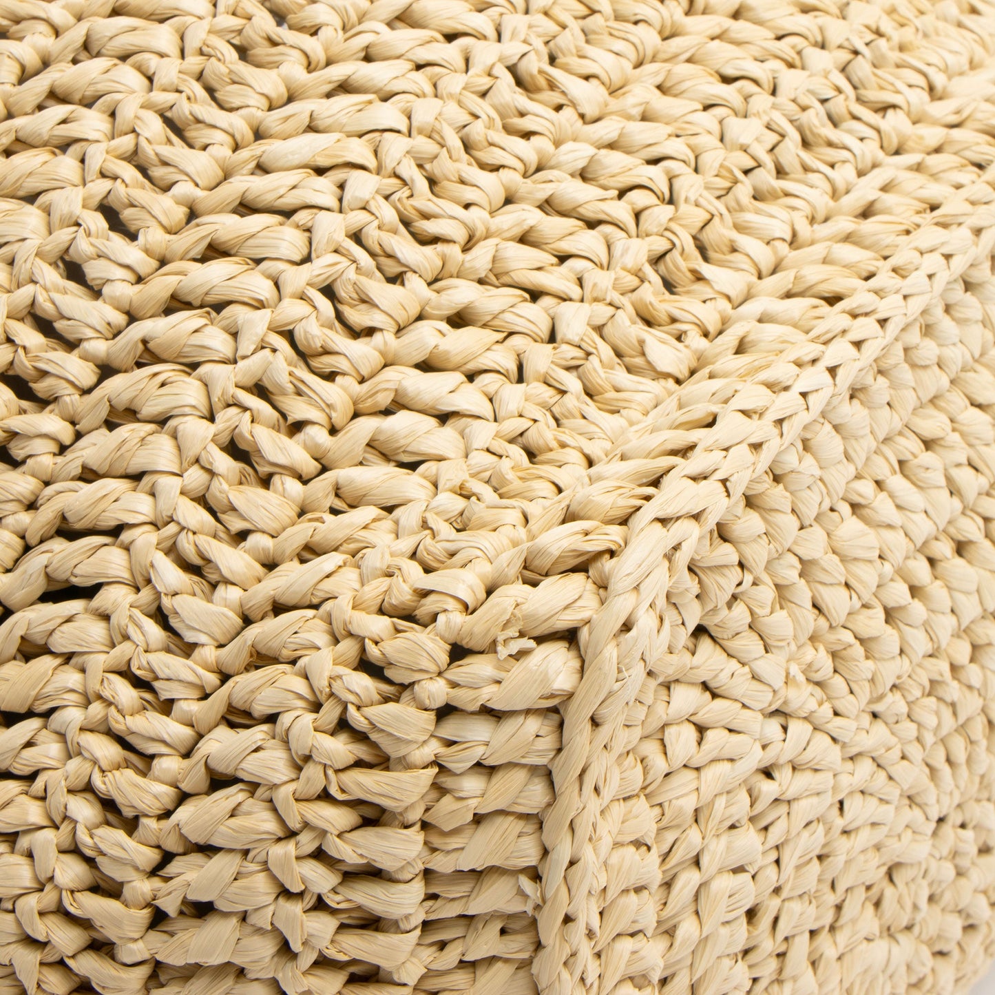 Saint Laurent Raffia Crochet Rive Gauche Tote