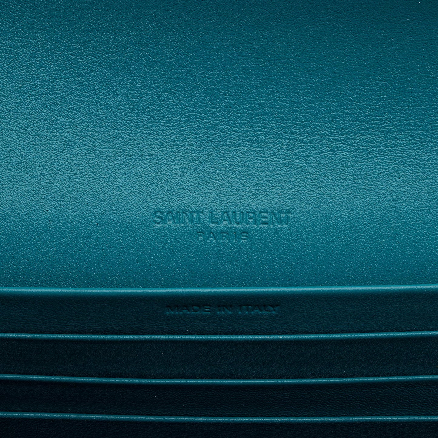 Saint Laurent Smooth Calfskin Floral Mini Chain Wallet