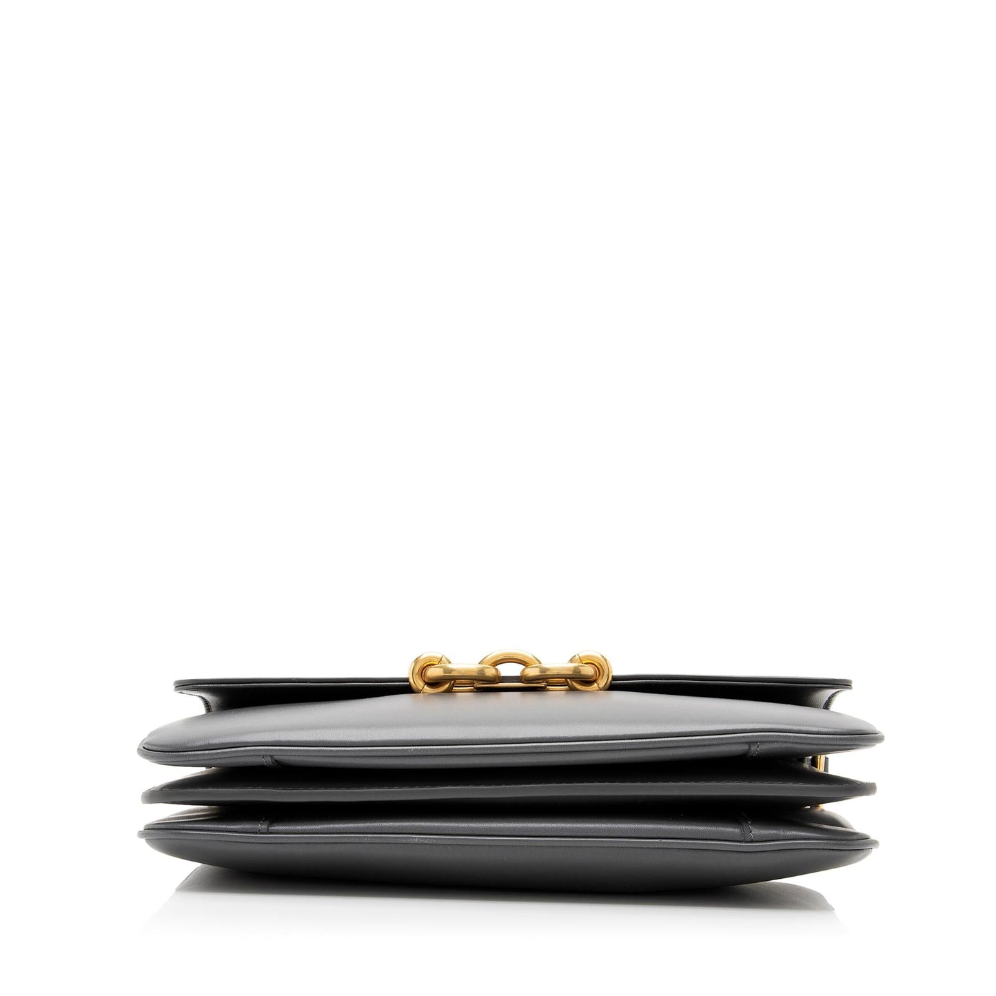 Saint Laurent Smooth Calfskin Le Maillon Shoulder Bag (SHF-23712)
