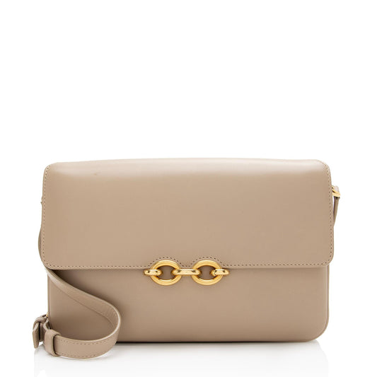 Saint Laurent Smooth Calfskin Le Maillon Shoulder Bag (SHF-ykAnZ1)